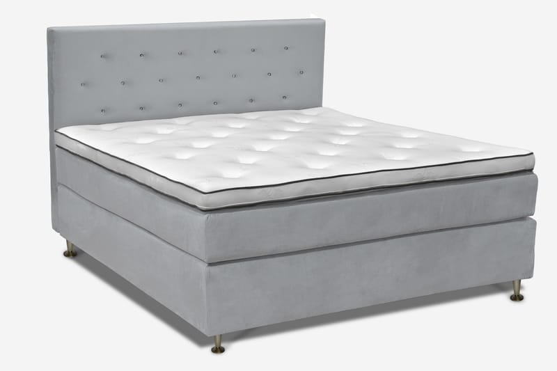 Finnigan Sengpakke Kontinentalseng 160x200 cm Fast - Lysegrå - Møbler - Senge - Kontinentalsenge