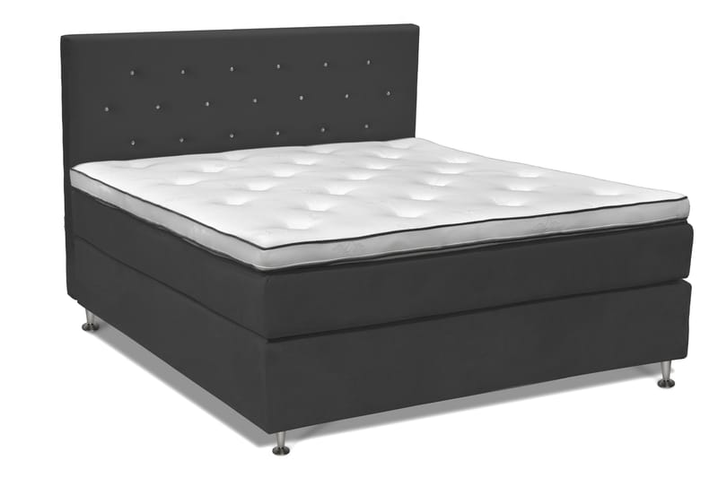 Finnigan Sengpakke Kontinentalseng 160x200 cm Fast - Mørkegrå - Møbler - Senge - Kontinentalsenge