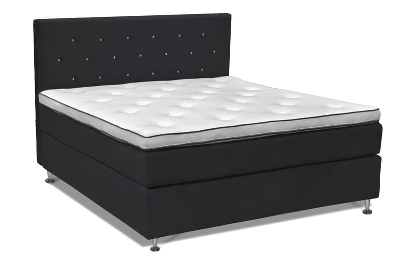 Finnigan Sengpakke Kontinentalseng 160x200 cm Fast - Sort - Møbler - Senge - Kontinentalsenge