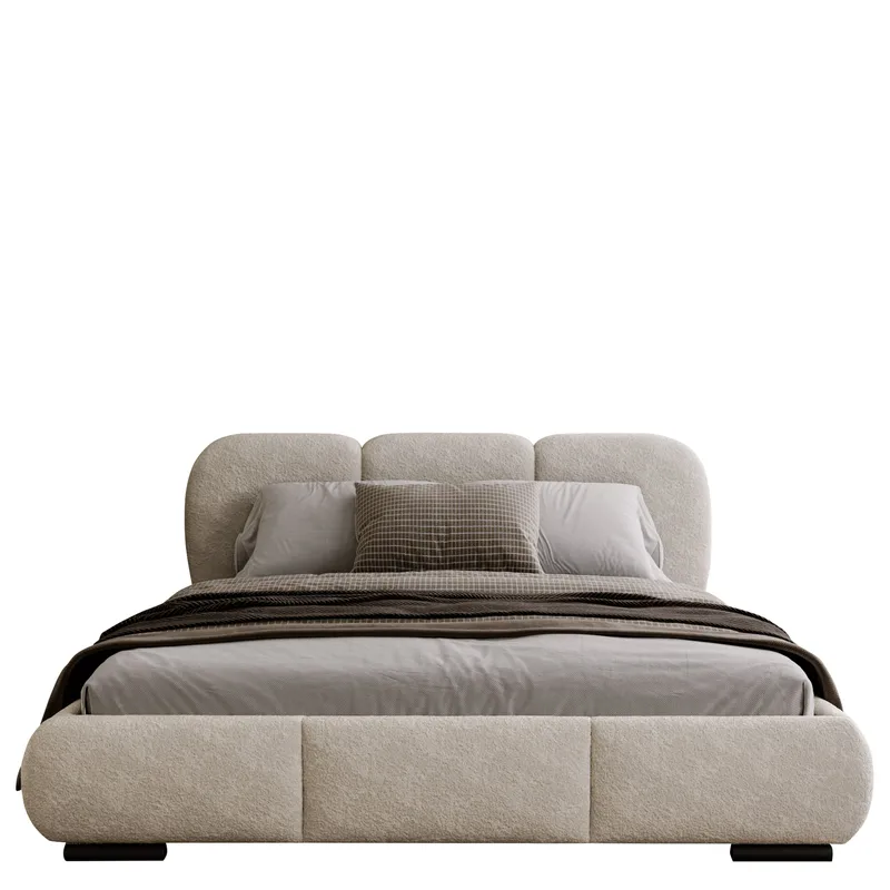 Fito sengeramme med opbevaring 140x200 cm - beige - Møbler - Senge - Sengeramme & sengestel