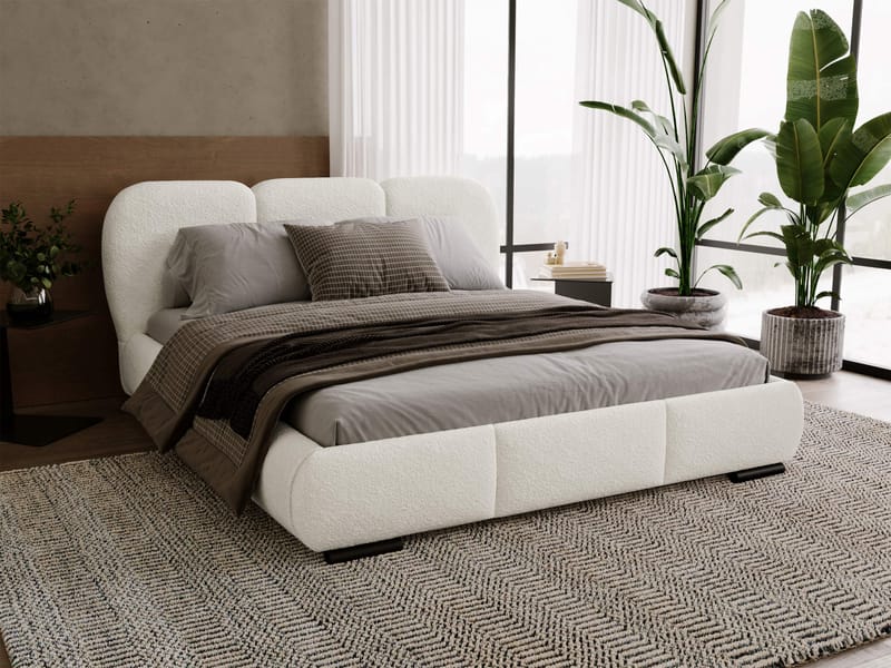 Fito sengeramme med opbevaring 140x200 cm - beige - Møbler - Senge - Sengeramme & sengestel