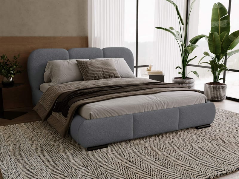 Fito sengeramme med opbevaring 140x200 cm - grå - Møbler - Senge - Sengeramme & sengestel