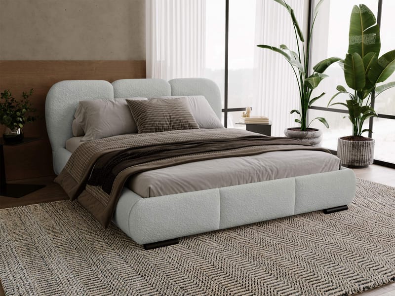 Fito sengeramme med opbevaring 140x200 cm - grå - Møbler - Senge - Sengeramme & sengestel