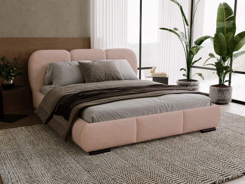 Fito sengeramme med opbevaring 140x200 cm - pink - Møbler - Senge - Sengeramme & sengestel