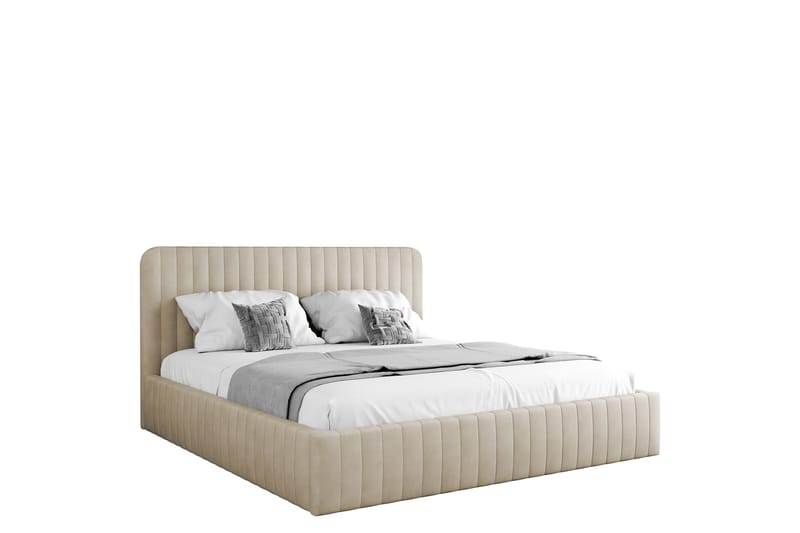 Flanna Sengeramme 160x200 cm - Beige - Møbler - Senge - Sengeramme & sengestel