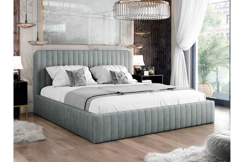 Flanna Sengeramme 180x200 cm - Lys grå - Møbler - Senge - Sengeramme & sengestel