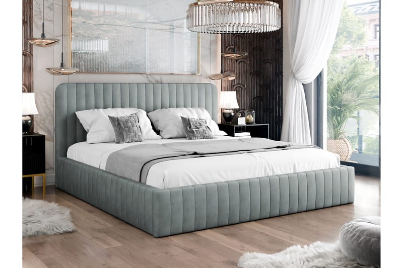 Flanna Sengeramme 180x200 cm - Lys grå - Møbler - Senge - Sengeramme & sengestel