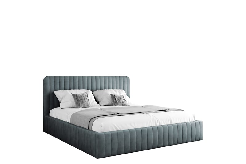 Flanna Sengeramme 180x200 cm, Mørk grå