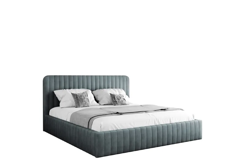 Flanna Sengeramme 180x200 cm, Mørk grå