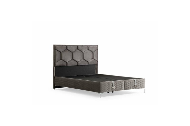 Flona Seng Pakke Ramme Seng 160x200 cm - Mørkegrå - Møbler - Senge - Komplet sengepakke