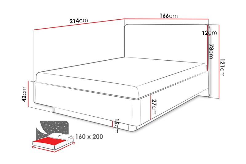 Forba Sengeramme - Beige - Møbler - Senge - Sengeramme & sengestel