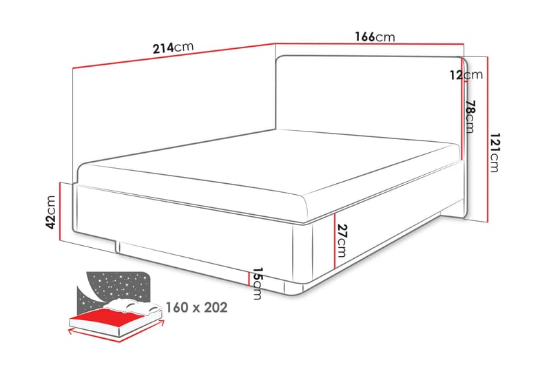 Forba Sengeramme - Beige - Møbler - Senge - Sengeramme & sengestel