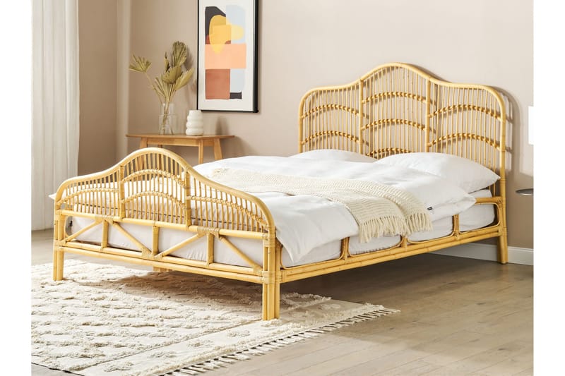 France Sengeramme 160x200 cm - Lyst træ - Møbler - Senge - Sengeramme & sengestel