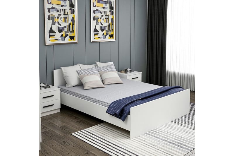 Fruitland Sengestel 150x200 cm - Hvid - Møbler - Senge - Sengeramme & sengestel