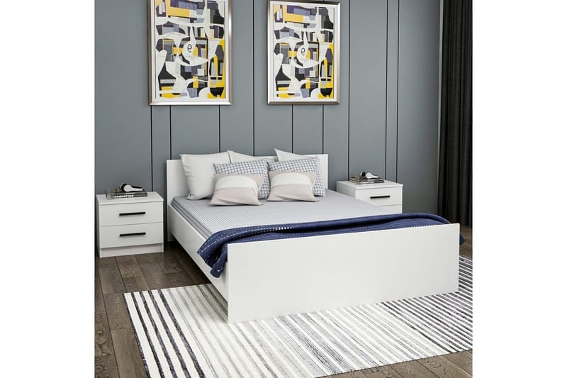 Fruitland Sengestel 160x200 cm - Hvid - Møbler - Senge - Sengeramme & sengestel