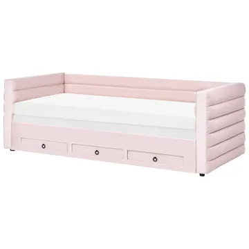 Barneseng Meudon - Pastelrosa - Møbler - Børnemøbler - Børneseng & juniorseng - Børneseng med opbevaring