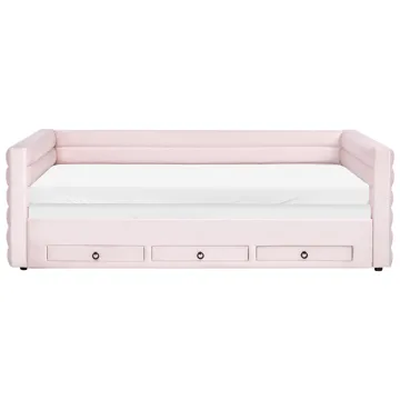 Barneseng Meudon - Pastelrosa - Møbler - Børnemøbler - Børneseng & juniorseng - Børneseng med opbevaring