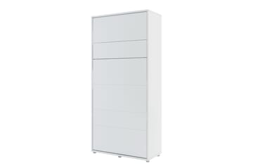 Rauk Foldbar Skabseng 101x228 cm - Hvid - Møbler - Senge - Gæsteseng & ekstraseng - Sengeskab