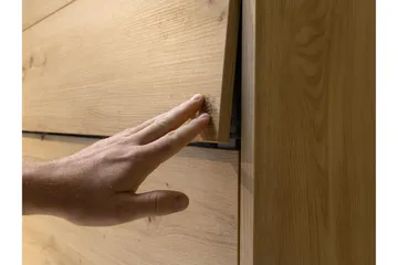 Rauk Sengeskab 131x228 cm - Beige - Møbler - Senge - Gæsteseng & ekstraseng - Sengeskab
