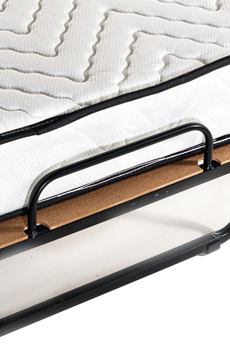 Remina Klapseng 80x190 cm - hvid og sort - Møbler - Senge - Gæsteseng & ekstraseng - Udtrækkelig seng