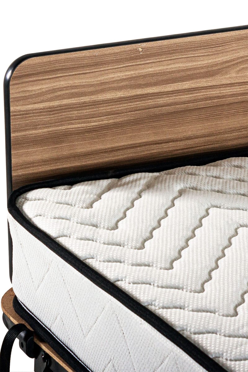 Remina Klapseng 80x190 cm - hvid og sort - Møbler - Senge - Gæsteseng & ekstraseng - Udtrækkelig seng