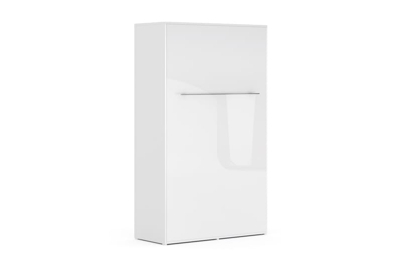 Compact Skabsseng Lodret 120x200Highgloss - Hvid Highgloss - Møbler - Senge - Gæsteseng & ekstraseng - Sengeskab