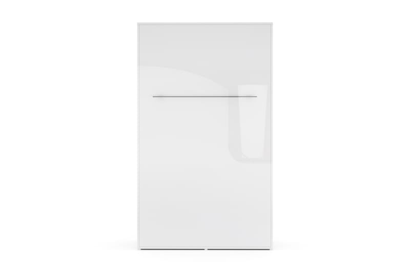 Compact Skabsseng Lodret 120x200Highgloss - Hvid Highgloss - Møbler - Senge - Gæsteseng & ekstraseng - Sengeskab