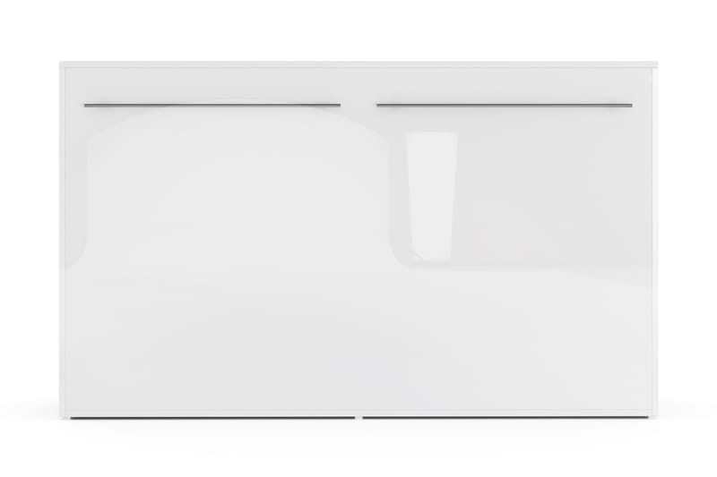 Compact Skabsseng Vandret120x200 - Hvid Highgloss - Sengeskab