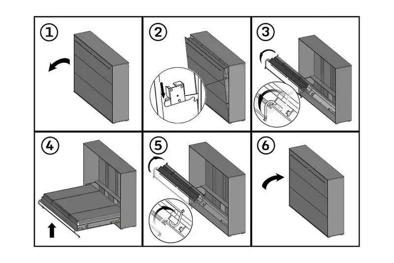Rauk Sängskåp 140x200 cm Wilson & Wood White High gloss - Møbler - Senge - Gæsteseng & ekstraseng - Sengeskab