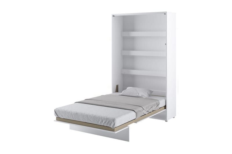 Skabsseng 120x200 cm Lodret Hvid Bed Concept Bed - Bed Concept - Sengeskab