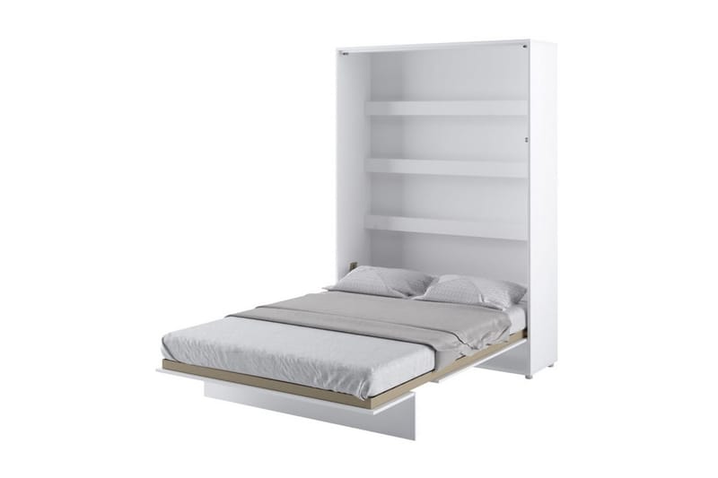 Skabsseng 140x200 cm Lodret Hvid Bed Concept Bed - Bed Concept - Sengeskab