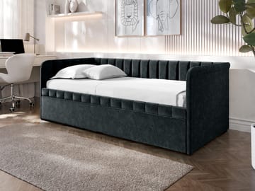 Valek sengeramme 90x200 cm - sort - Møbler - Senge - Gæsteseng & ekstraseng - Udtrækkelig seng