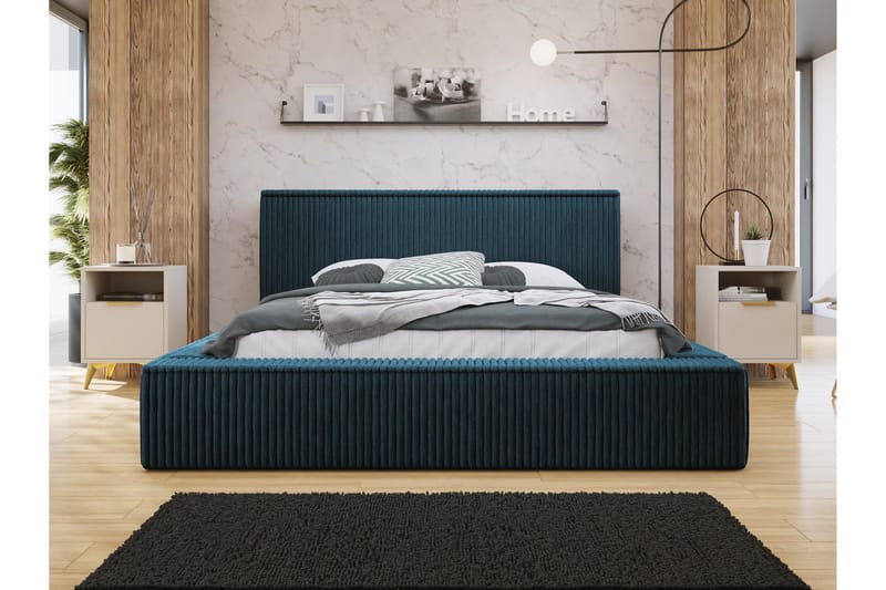 Gadi Sengeramme 140x200 cm - Blå - Møbler - Senge - Sengeramme & sengestel