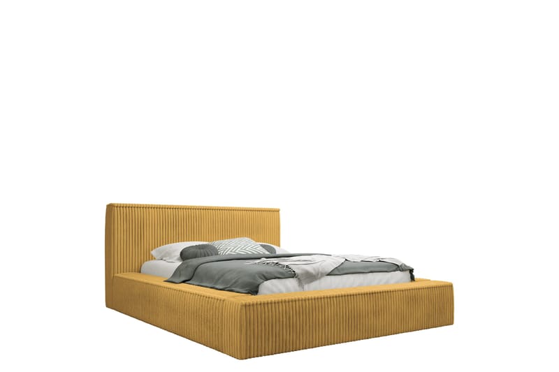 Gadi Sengeramme 140x200 cm - Gul - Møbler - Senge - Sengeramme & sengestel