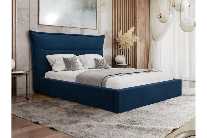 Gare Sengeramme 140x200 cm - Blå - Møbler - Senge - Sengeramme & sengestel