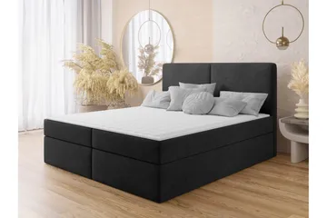 Garris Sengpakke Kontinentalseng 140x200 cm - Sort - Møbler - Senge - Komplet sengepakke