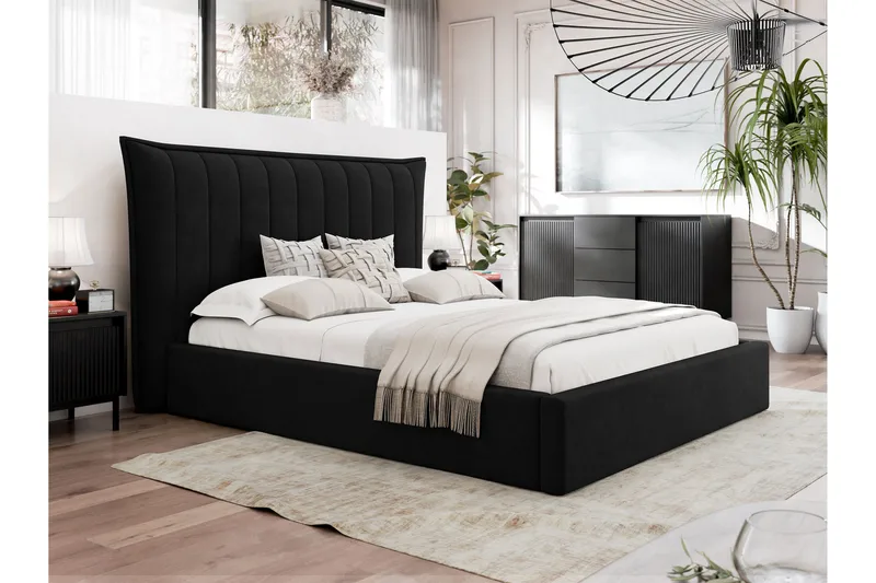 Garson Sengeramme 160x200 cm - Sort - Møbler - Senge - Sengeramme & sengestel