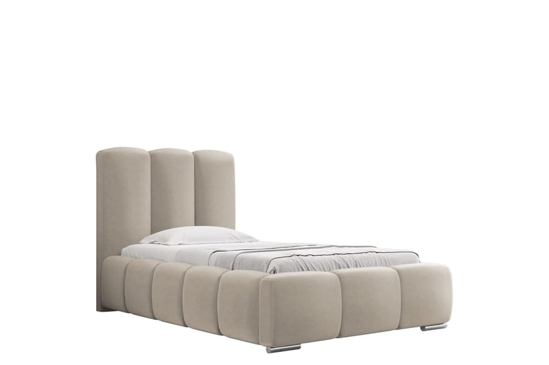 Gioia Sengeramme med Opbevaring 90x200 cm - Beige - Møbler - Senge - Sengeramme & sengestel