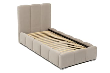 Gioia Sengeramme med Opbevaring 90x200 cm - Beige - Møbler - Senge - Sengeramme & sengestel