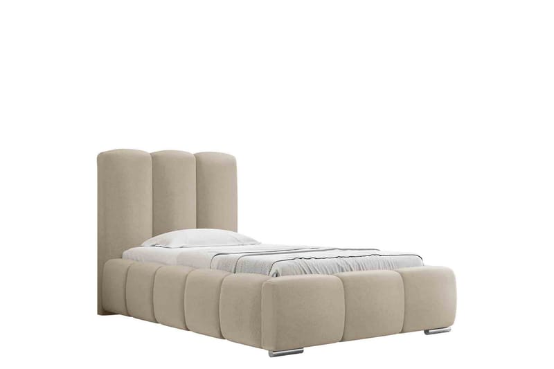 Gioia Sengeramme med Opbevaring 90x200 cm - Beige - Møbler - Senge - Sengeramme & sengestel