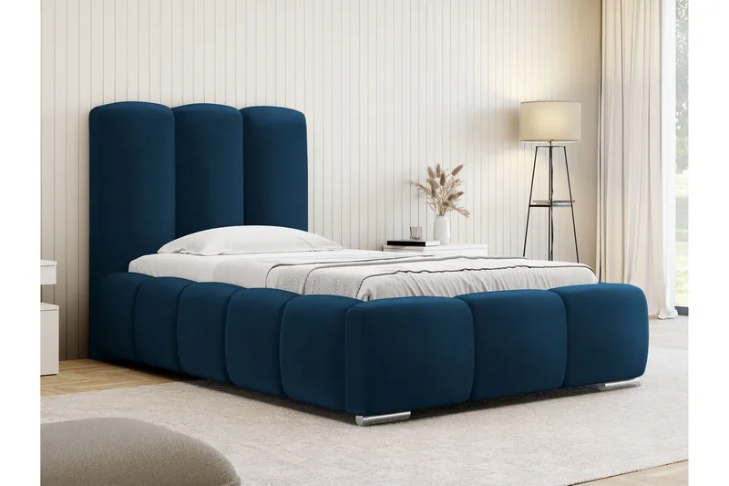 Gioia Sengeramme med Opbevaring 90x200 cm - Blå - Møbler - Senge - Sengeramme & sengestel