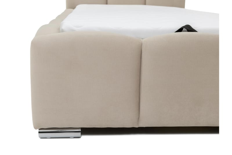 Gioia Sengeramme med Opbevaring 90x200 cm - Grå - Møbler - Senge - Sengeramme & sengestel