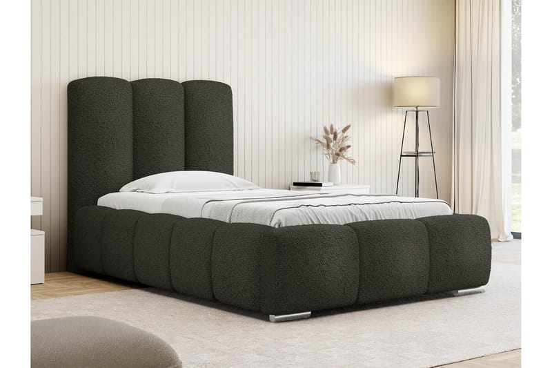 Gioia Sengeramme med Opbevaring 90x200 cm - Grå - Møbler - Senge - Sengeramme & sengestel