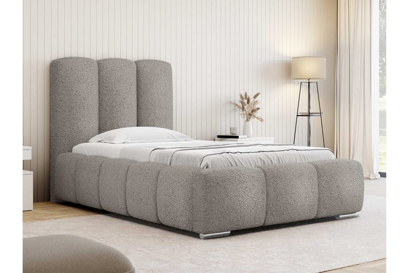 Gioia Sengeramme med Opbevaring 90x200 cm - Grå - Møbler - Senge - Sengeramme & sengestel