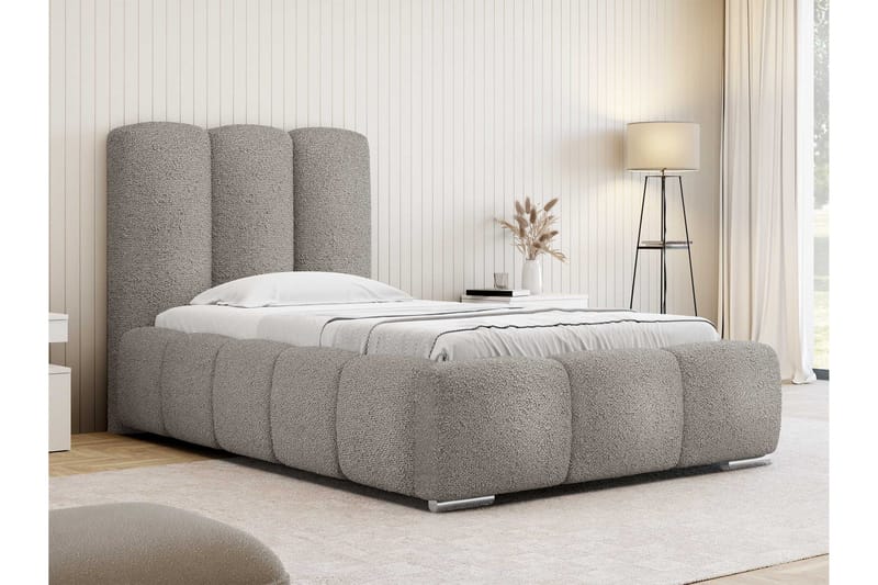 Gioia Sengeramme med Opbevaring 90x200 cm - Grå - Møbler - Senge - Sengeramme & sengestel
