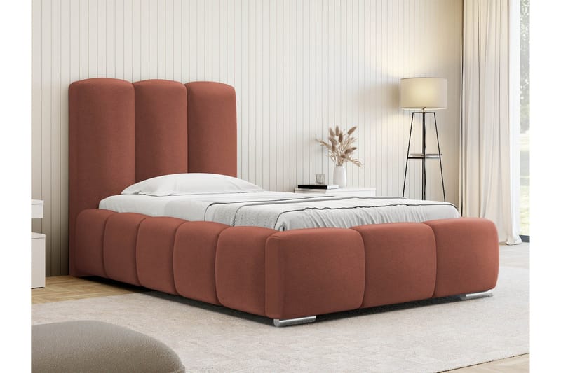 Gioia Sengeramme med Opbevaring 90x200 cm - Rosa - Møbler - Senge - Sengeramme & sengestel