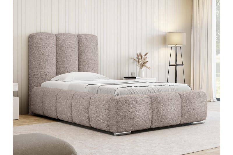 Gioia Sengeramme med Opbevaring 90x200 cm - Rosa - Møbler - Senge - Sengeramme & sengestel