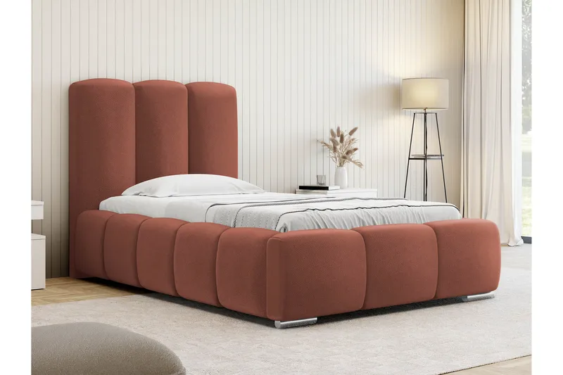 Gioia Sengeramme med Opbevaring 90x200 cm - Rosa - Møbler - Senge - Sengeramme & sengestel