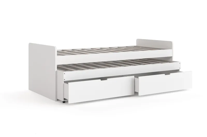 Granvik Sengeramme 90x200 cm med opbevaring - Hvid - Møbler - Senge - Sengeramme & sengestel