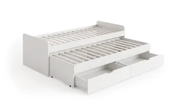 Granvik Sengeramme 90x200 cm udtrækbar med ekstra seng og opbevaring – uden madras - Møbler - Senge - Sengeramme & sengestel